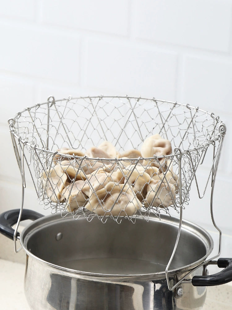 Foldable Deep Frying Basket
