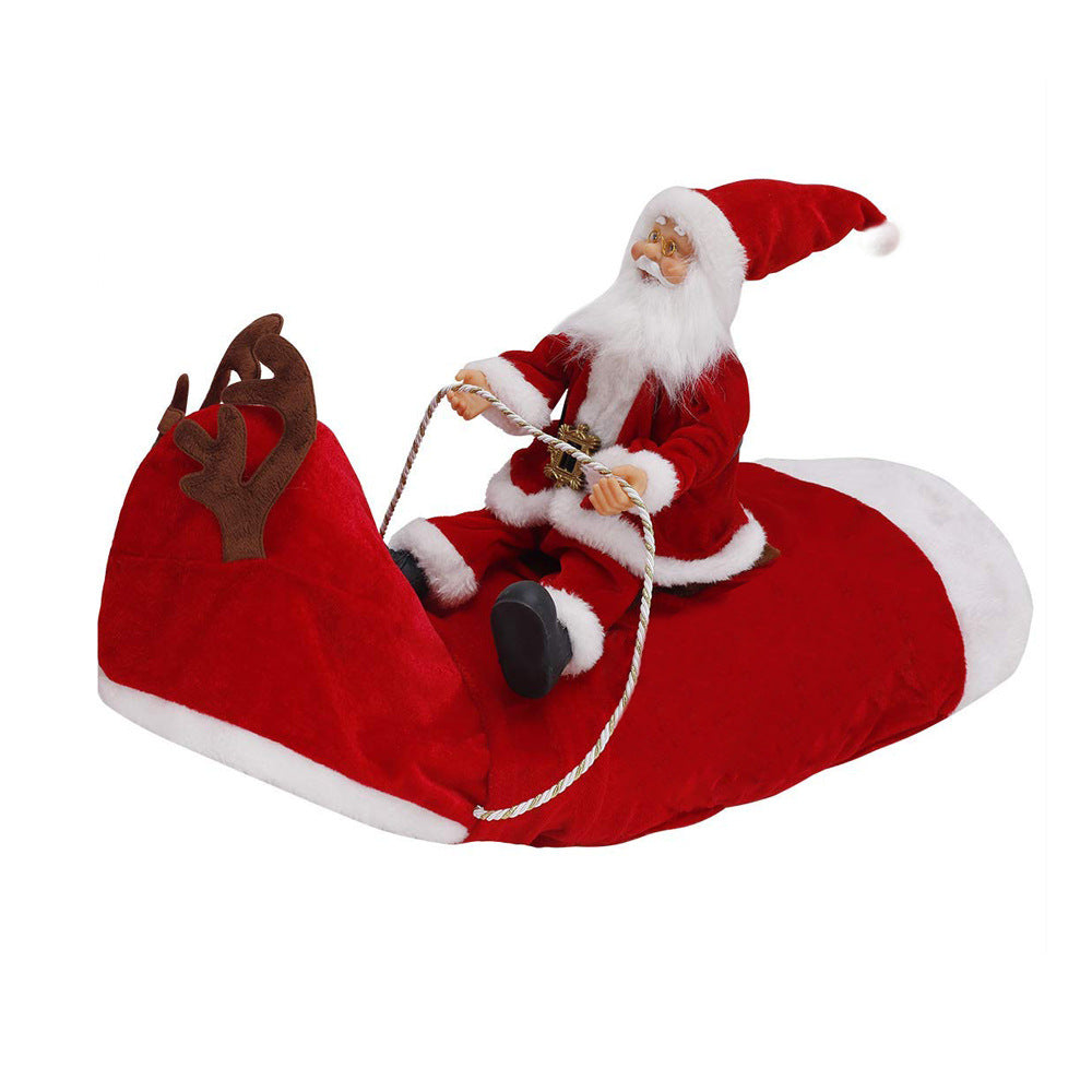 Santa Claus Riding on Pet Christmas Costume