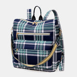 Stripe Printed Backpack Purse Multipurpose Fashion Bag