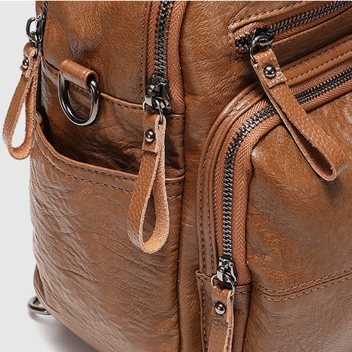 Leather Mini Multifunctional Women's Backpacks