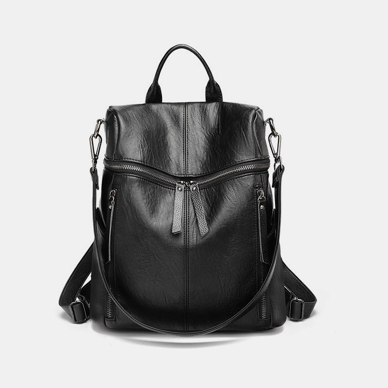 PU Leather Anti-theft Casual Backpack Purse