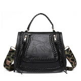Woven Design Handbag Messenger Bag