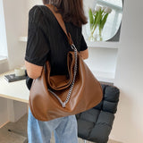 Chain Soft Leather Shoulder Bag Crossbody Bag