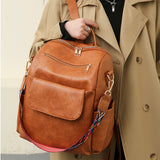 Vintage Large Capacity Women Backpack