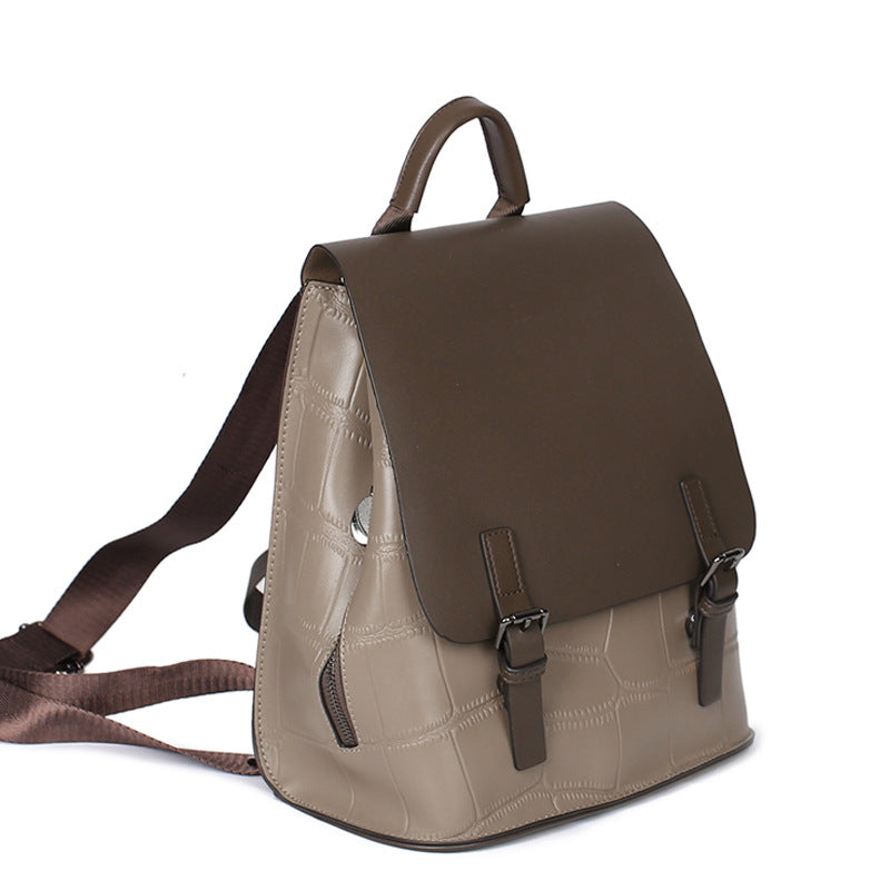 Cowhide Leather Women's Backpack