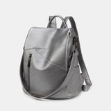 Retro PU Leather Large Capacity Backpack Purse