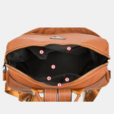 Rivet Leather Backpack Purse Daypack