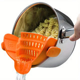 Adjustable Silicone Clip-On Strainer