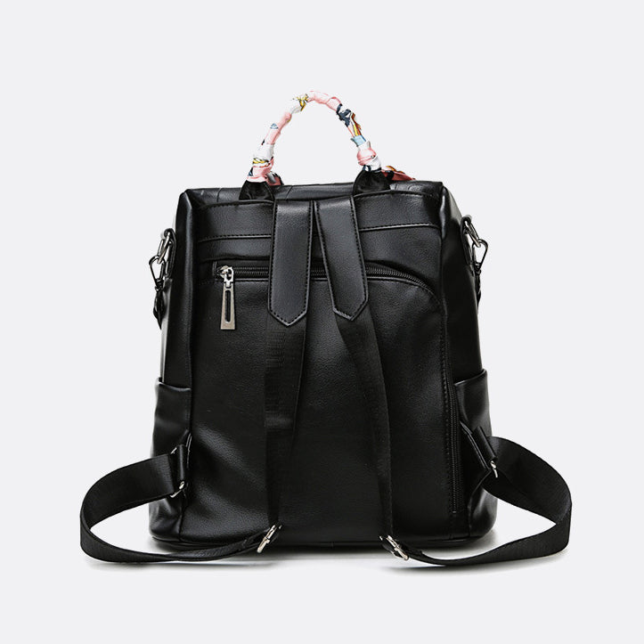 Texture Handbag Retro Backpack Purse