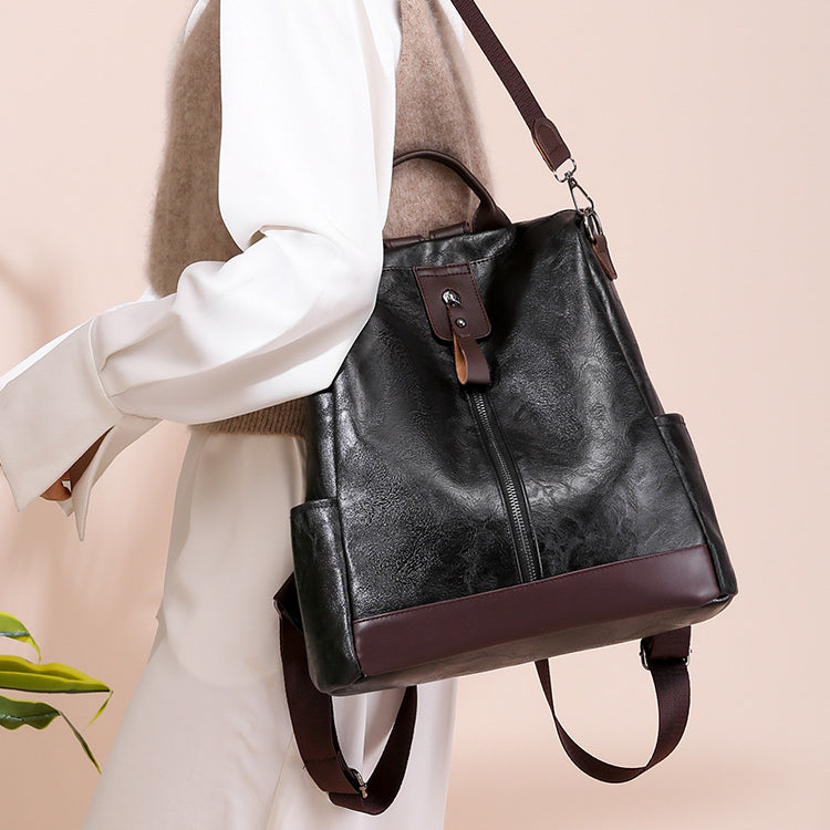 Anti-theft Backpack Purse Soft Leather