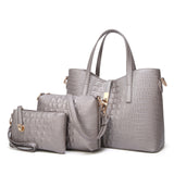 3 Pcs Women Handbag Purse Set Top Handle Tote Shoulder Bag Crossbody Satchel