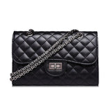 Crossbody Bag Quilted Purse Shoulder Bag for Women with Metal Chain Strap