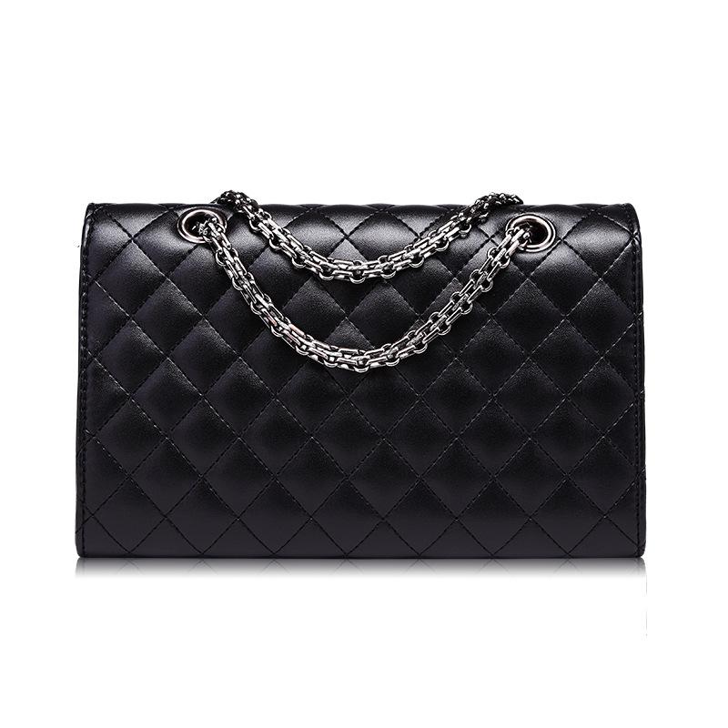 Wholesale PU Threaded Chain Strap Shoulder Quilted Bag with Square Cross  Lock - China Bag and Handbag price