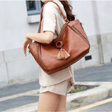 Women Leather Handbags Vintage Shoulder Bag Tote Purse