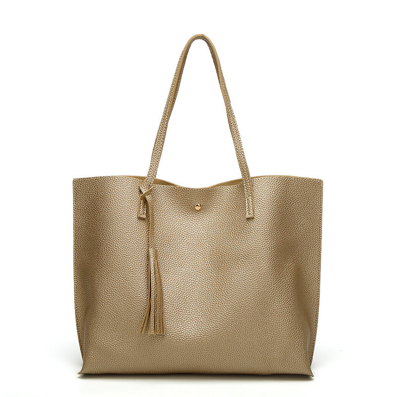 Soft Leather Handbags for Women Shoulder Tote Bag Ladies Large Capacity  Purse